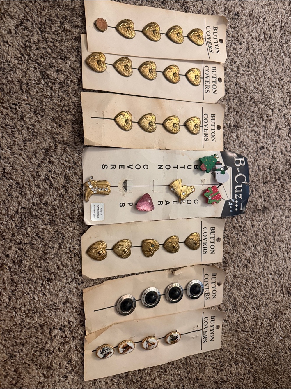 Vintage Button Covers